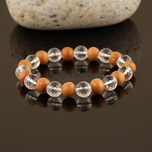 Wooden Crystal Bracelet (Certified and Pre-energized)