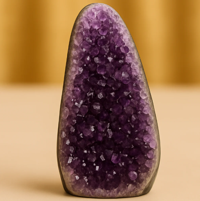 Amethyst Geode Natural Rock Cluster (With Certificate and Pre-energized)