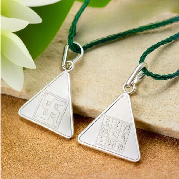 Budh Yantra (Pure Silver Locket with Thread, Pre-energized)