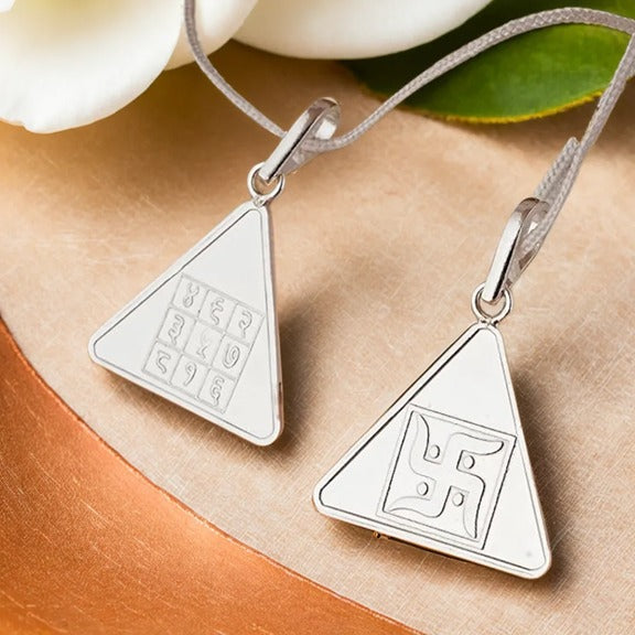 Pyra Yantra (Pure Silver Locket with Thread, Pre-energized)