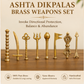 Ashta Dikpala Brass Weapons Set | 8-Direction Vastu Remedy
