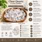 Natural Clear Quartz Crystal Tumbles | Clarity, Amplification & Positive Energy | 50 Grams (3 to 5 tumbles)