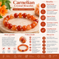 Natural Carnelian Crystal Bracelet | Energy, Motivation & Confidence (Certified and Pre-energized)