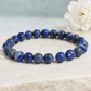Natural Lapis Lazuli Crystal Bracelet for Clarity & Throat Chakra (Certified and Pre-energized)