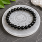 Natural Selenite Crystal Plate with Om Mandala | 3.5 Inch | Crystal Cleansing & Recharging (Certified and Pre-energized)