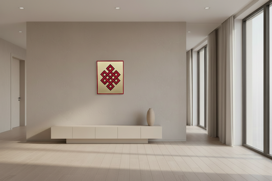 Endless Knot Vastu Frame Pair (Size A4)