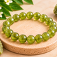 Natural Peridot Crystal Bracelet | 8mm | Prosperity, Growth & Positivity (Certified and Pre-energized)