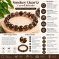 Natural Smoky Quartz Crystal Bracelet | 8mm | Grounding & Clarity (Certified and Pre-energized)