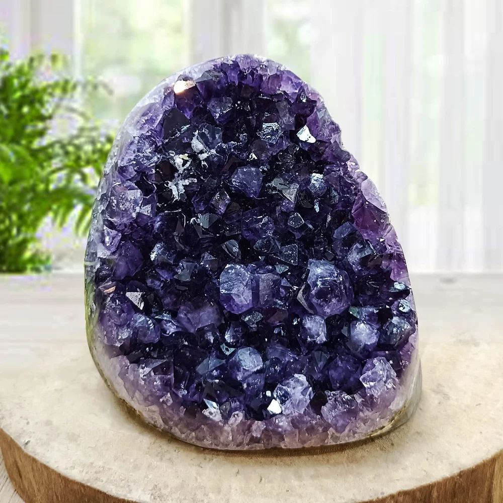 Amethyst Geode Natural Rock Cluster (With Certificate and Pre-energized)