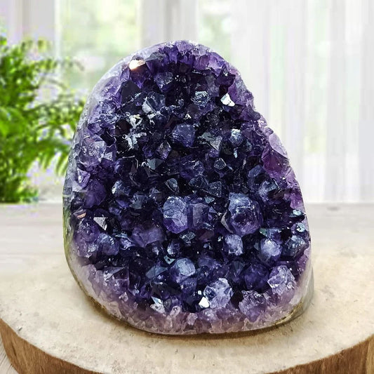 Amethyst Geode Natural Rock Cluster (With Certificate and Pre-energized)